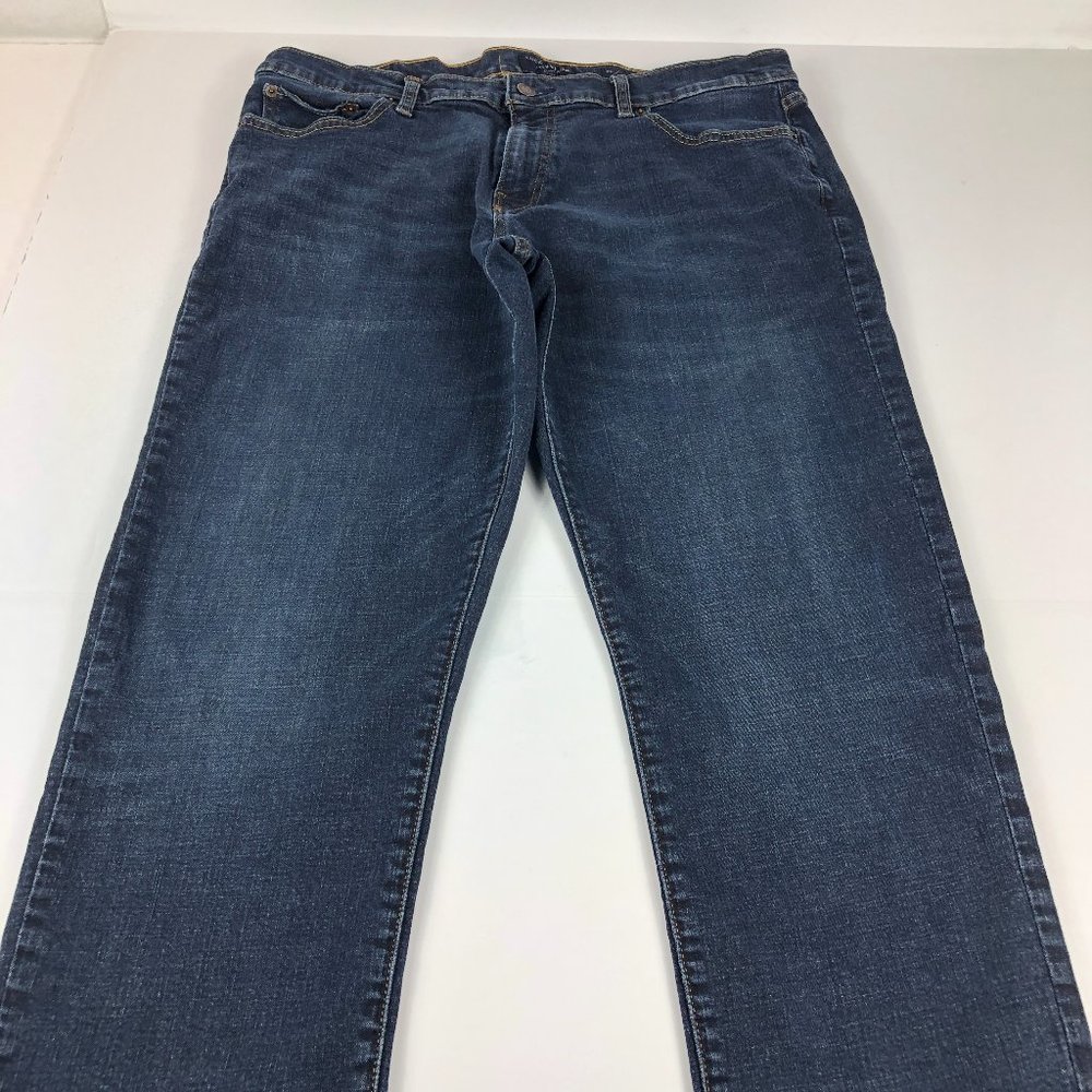 Lucky Brand Jeans Men's 36 x 29* 221 Original Straight Blue Fade Stretch Denim